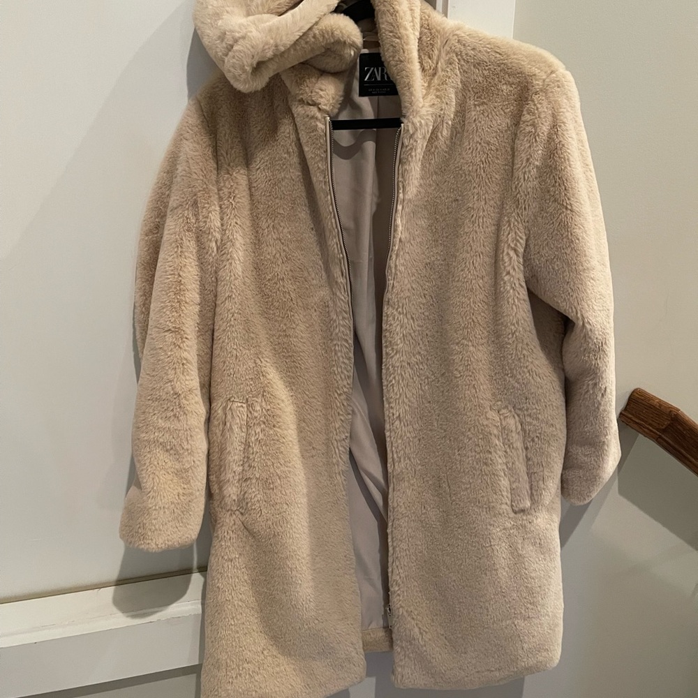 Zara faux fur jacket